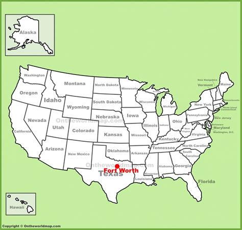 Where Is Fort Worth Texas On A Map - Printable Maps