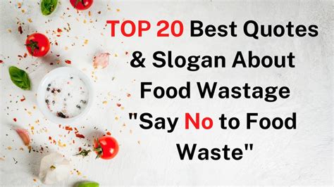 🔸Top 20 Best Quotes & Slogan About Food Wastage To Help You Save Your Food || Say "NO" To Food ...