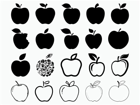 Apple Cricut Apple Clipart Silhouette Cut Files Apple Svg Teacher Svg T-shirt Mug svg Apple name ...