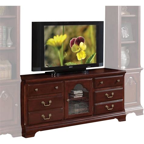 Acme Hercules TV Stand for TVs up to 59", Cherry - Walmart.com - Walmart.com