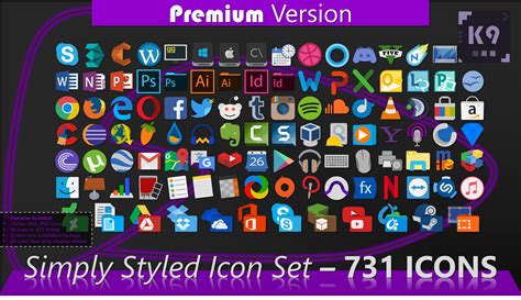 Simply Styled Icon Set - 731 Icons | [PREMIUM HD] by dAKirby309 on DeviantArt