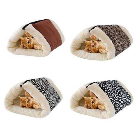 2 in 1 Cats House Removable Sleeping Mats Warm Home Houses Cats Litter Soft Small Dog Kennel Cat ...