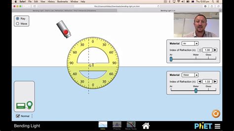 Phet Simulation Bending Light Worksheet Answers