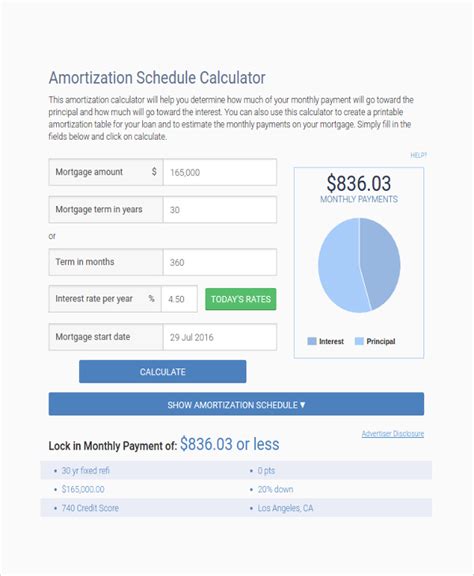 8+ Bank Rate Mortgage Calculator | Sample Templates