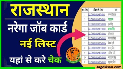 NREGA Job Card List Rajasthan | राजस्थान नरेगा जॉब कार्ड लिस्ट चेक करें 2023 | Rajasthan NREGA ...