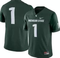 Nike Men's Michigan State Spartans #1 Green Dri-FIT Game Football ...