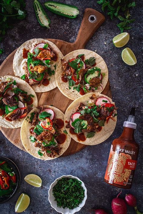 Duck Confit Tacos Recipe - Sky Valley Taco Sauce