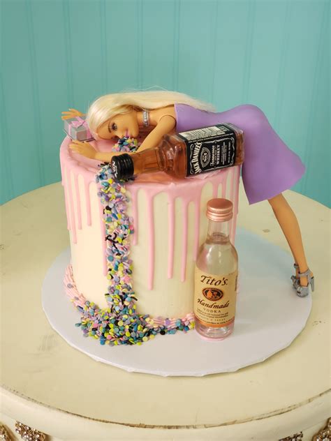 21st Birthday Cake Barbie Throwing Up