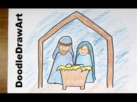 How To Draw Manger Scene