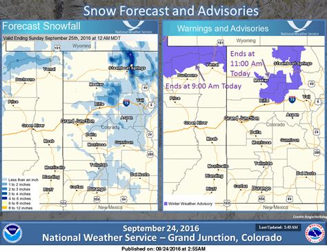 NOAA: Winter Weather Advisory for Colorado Today | 2-5" of Snow Forecast - SnowBrains