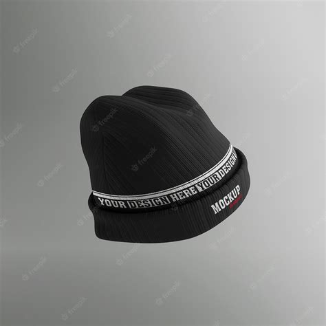 Premium PSD | Beanie mockup design