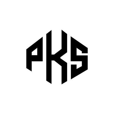 diseño de logotipo de letra pks con forma de polígono. pks polígono y diseño de logotipo en ...