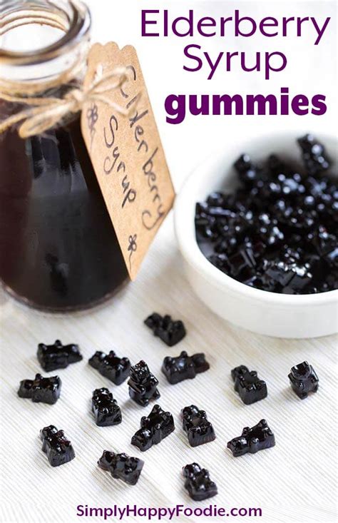 Elderberry Syrup Gummies - Simply Happy Foodie