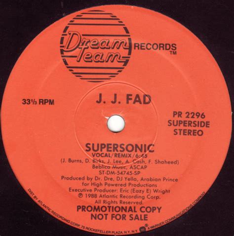 J.J. Fad - Supersonic (1988, Vinyl) | Discogs