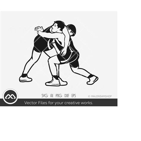 Wrestling SVG silhouette 8 - wrestling svg, wrestler svg, wr - Inspire ...