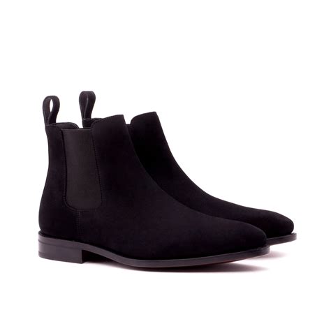 Black Suede Chelsea Boot