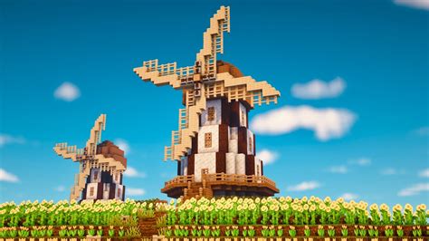 Minecraft | How to Build a Windmill | Tutorial - YouTube