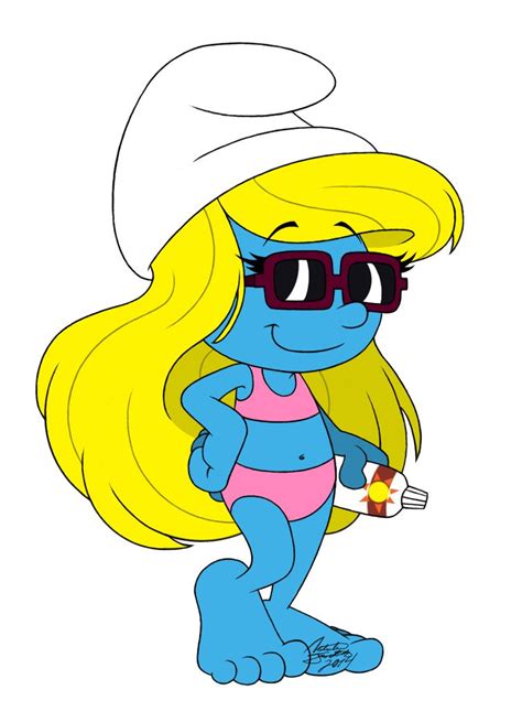 Smurfette's Bathing Suit | Smurfs drawing, Smurfs, Cartoon character ...