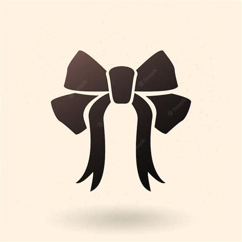 Premium Vector | Vector Black Silhouette Bow Icon