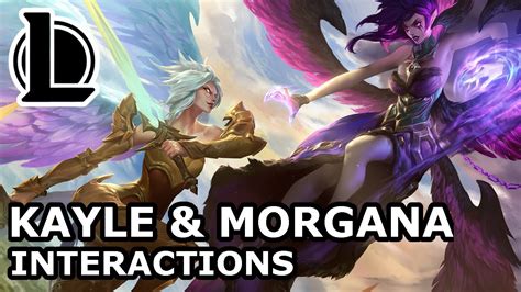 Kayle and Morgana Interactions | SISTERS OR ENEMIES? | League of Legends Quotes - YouTube