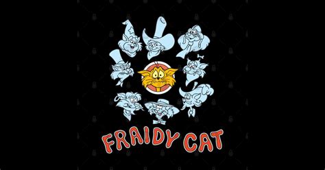 Fraidy Cat Cartoon - Fraidy Cat - Sticker | TeePublic