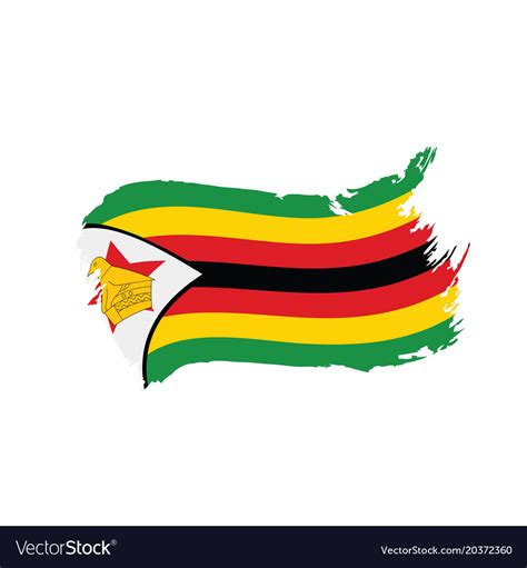 Zimbabwe flag Royalty Free Vector Image - VectorStock