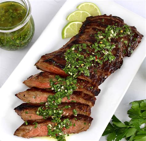 Grilled Skirt Steak Chimichurri (Churrasco) - Keto Cooking Christian