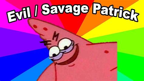 Evil And Savage Patrick Star Meme - The origin of the Malicious Patrick ...