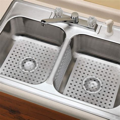 Amazon.com: Kitchen Sink Protector Mat Pad Set, 3 Piece Combo Set ...