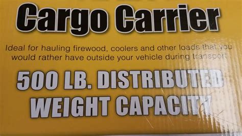 Harbor freight Cargo Carrier..reviewed and tested - YouTube