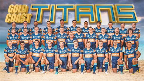 Gold Coast Titans NRL poster 2019: Desktop background download | Gold ...