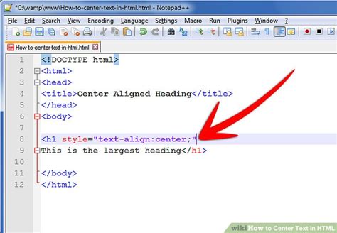 How to Center Text in HTML: 9 Steps (with Pictures) - wikiHow