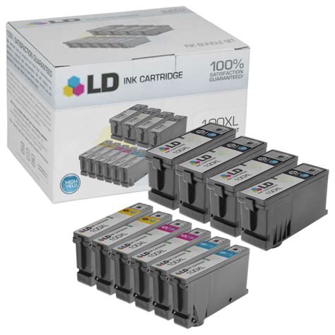 Lexmark 100XL Compatible Set of 10 High Yield Ink Cartridges - 4inkjets