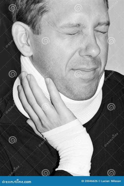 Neck injury stock photo. Image of hospitalized, accident - 20046626