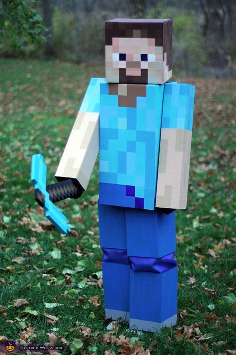 Minecraft Steve Costume | Minecraft steve halloween costume, Steve costume, Minecraft halloween ...