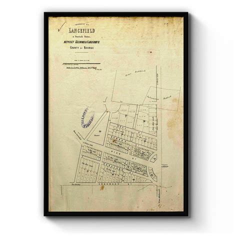 Lancefield, Victoria Australia Vintage Map #4 (1859) – Vintage Maps