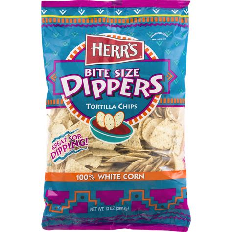 Herr's Bite Size Dippers Tortilla Chips, 14.4 Oz. - Walmart.com - Walmart.com