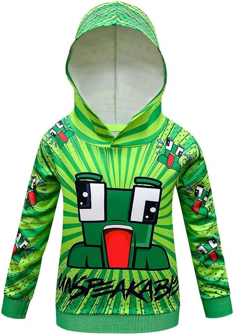 Global Featured Boys Girls Youtuber Gamer Merch Hoodies 3D Cool Hoody Funny Pullover Sweatshirts ...