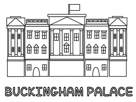 Buckingham Palace coloring page - Download, Print or Color Online for Free