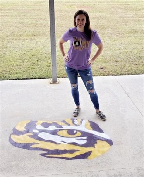 8 - LSU Tiger Eye Original Stencil | U-Stencil - A Stencil Universe