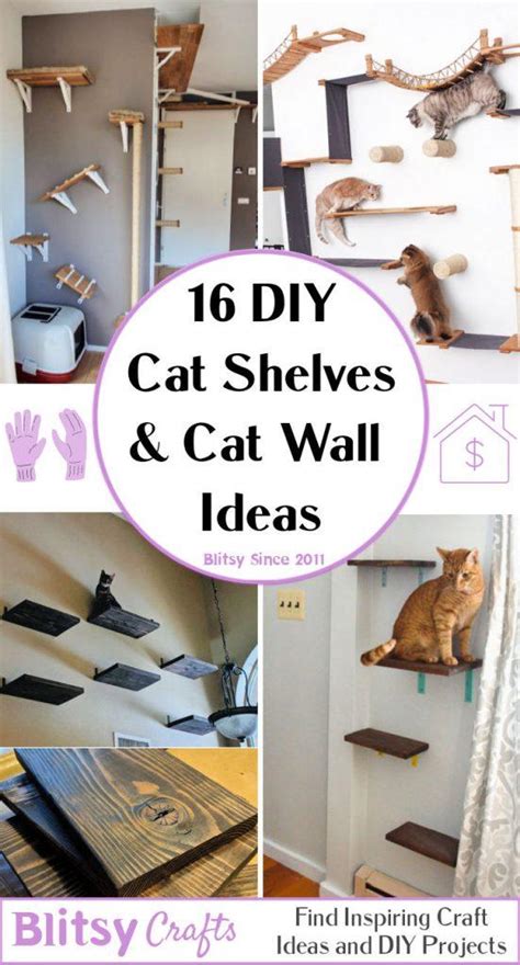 16 Creative DIY Cat Shelves and Cat Wall Ideas - Blitsy