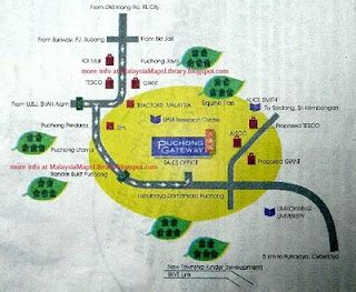 Malaysia Maps Library: Map of Puchong Gateway