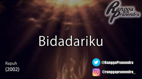 Bidadariku - Rangga Pranendra (LYRIC VIDEO) - YouTube