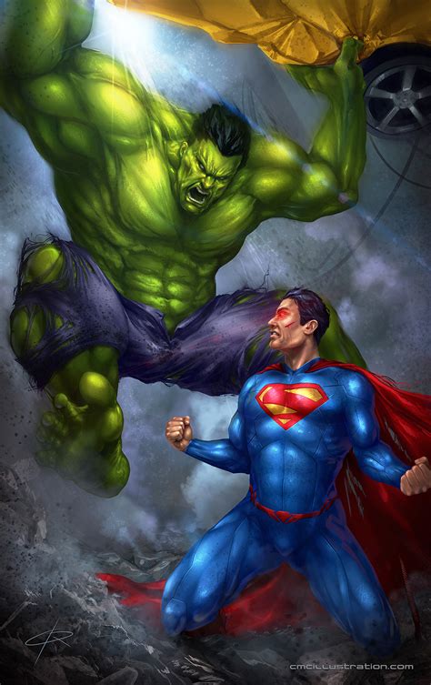 Superman vs Hulk by Aioras on DeviantArt