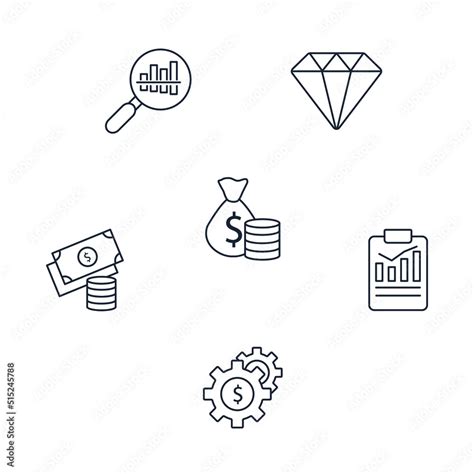 cash flow icons set . cash flow pack symbol vector elements for infographic web Stock Vector ...