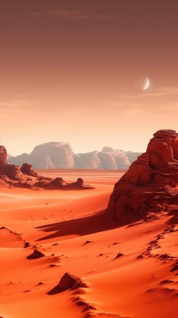 Premium AI Image | red desert