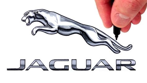 How to Draw the JAGUAR Logo - YouTube