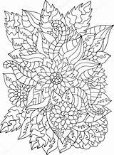 Flower Zentangle Coloring Page  Team sketch template