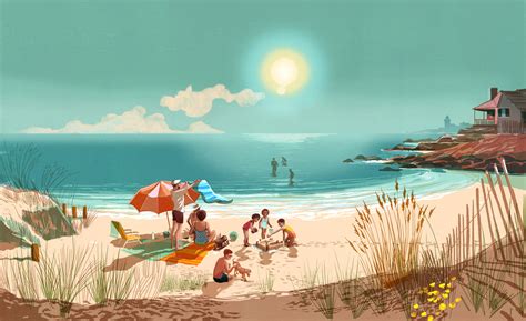 20+ Bright Digital Artworks Capturing Summer Moments - Design4Users