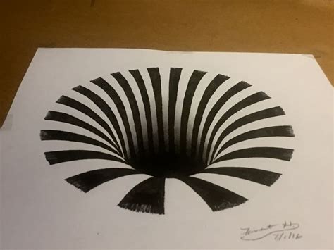 3D Anamorphic Illusion hole | Hole drawing, Optical illusion drawing, Illusion drawings